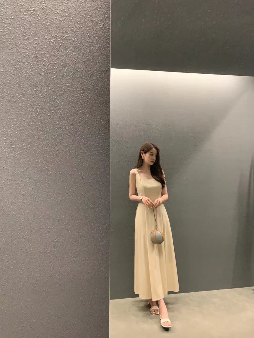 여성용 무소매 블라우스 스타일 원피스 상세 이미지 38