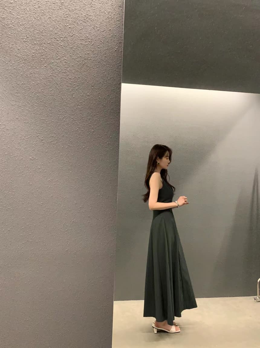 여성용 무소매 블라우스 스타일 원피스 상세 이미지 62