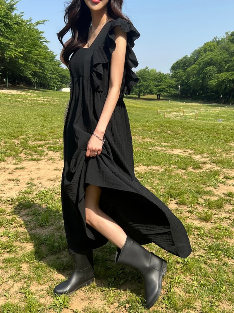 방령 레이스 장식 원피스 상세 이미지 2