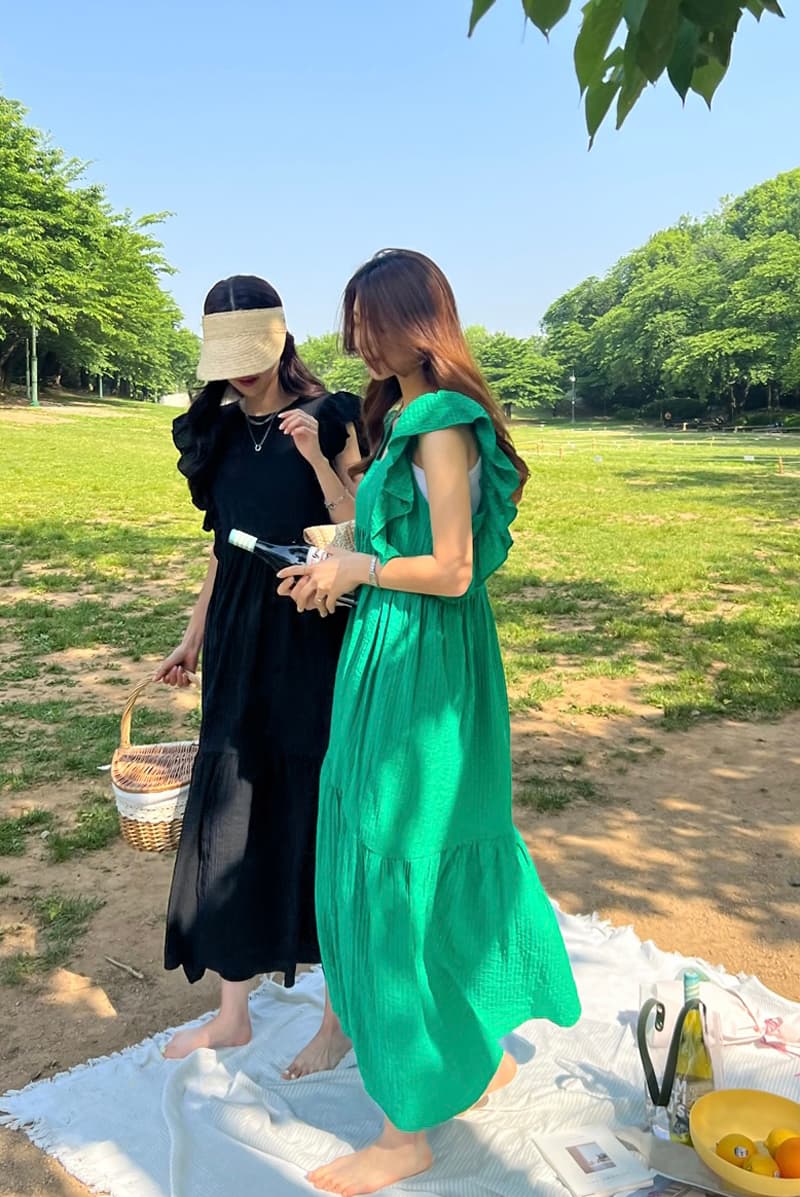 방령 레이스 장식 원피스 상세 이미지 11