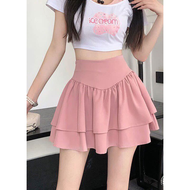 프렌치 하이웨이스트 플레어 스커트 (3color) 상세 이미지 8