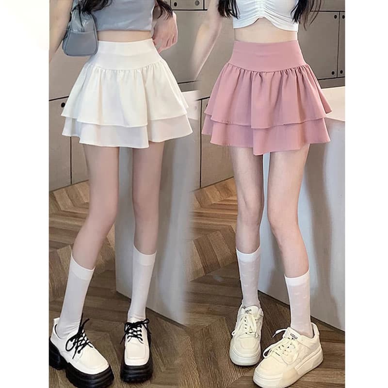 프렌치 하이웨이스트 플레어 스커트 (3color) 상세 이미지 11