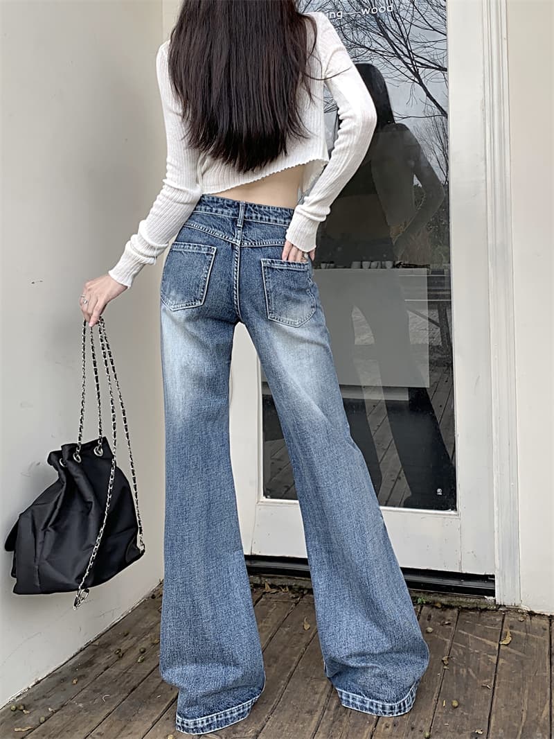 레트로 와이드 스트레이트 데님 팬츠 상세 이미지 16