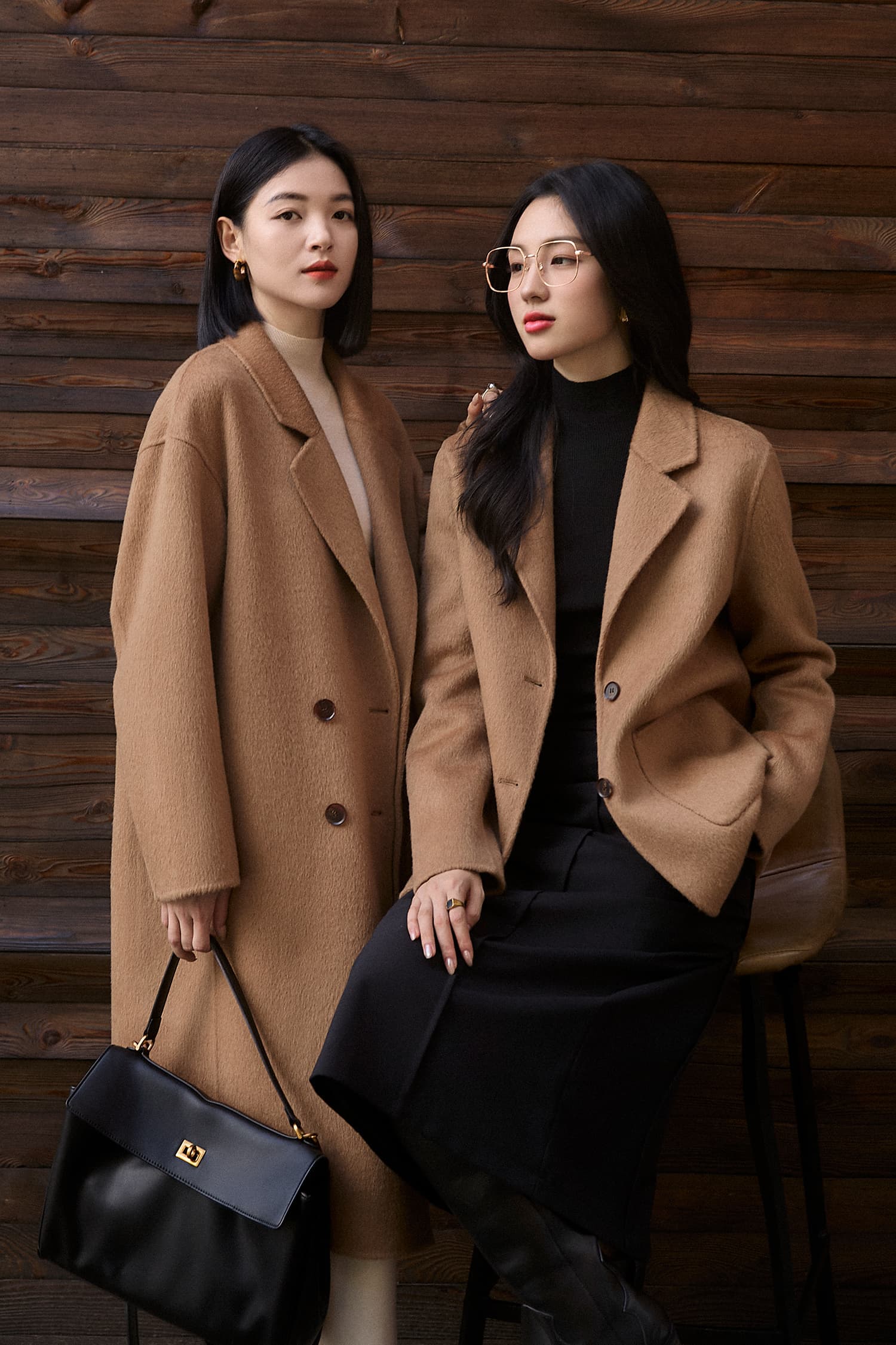 더블 버튼 직통 코트 (3color) 상세 이미지 13