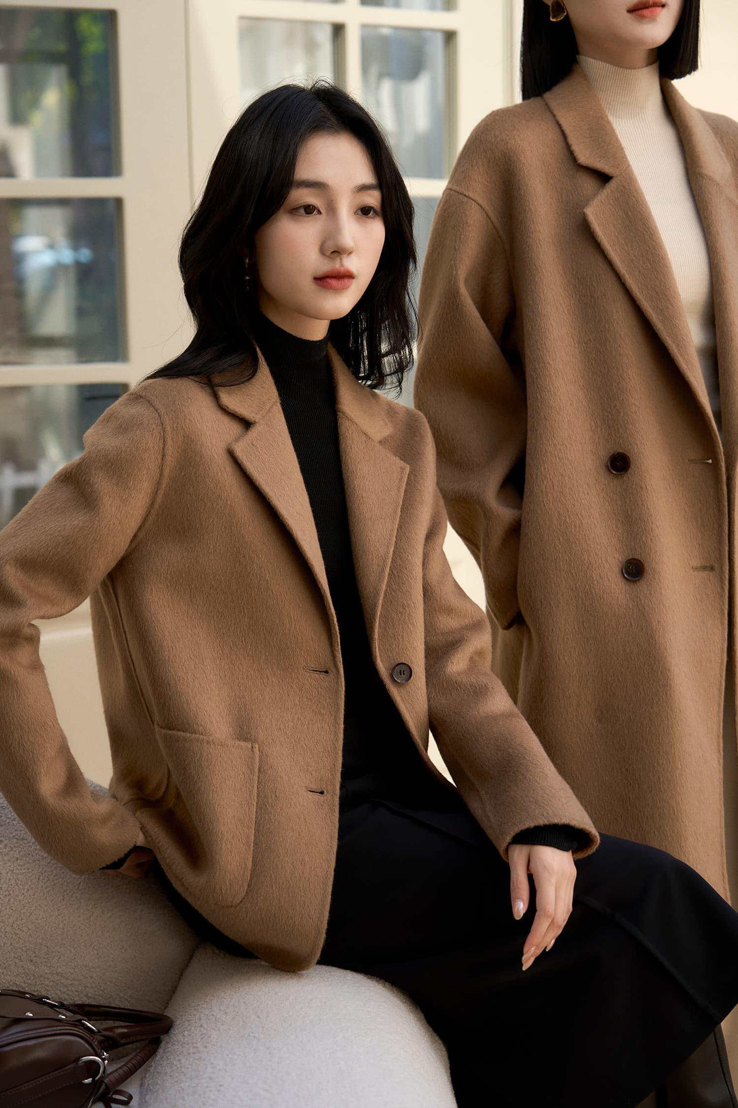 더블 버튼 직통 코트 (3color) 상세 이미지 17