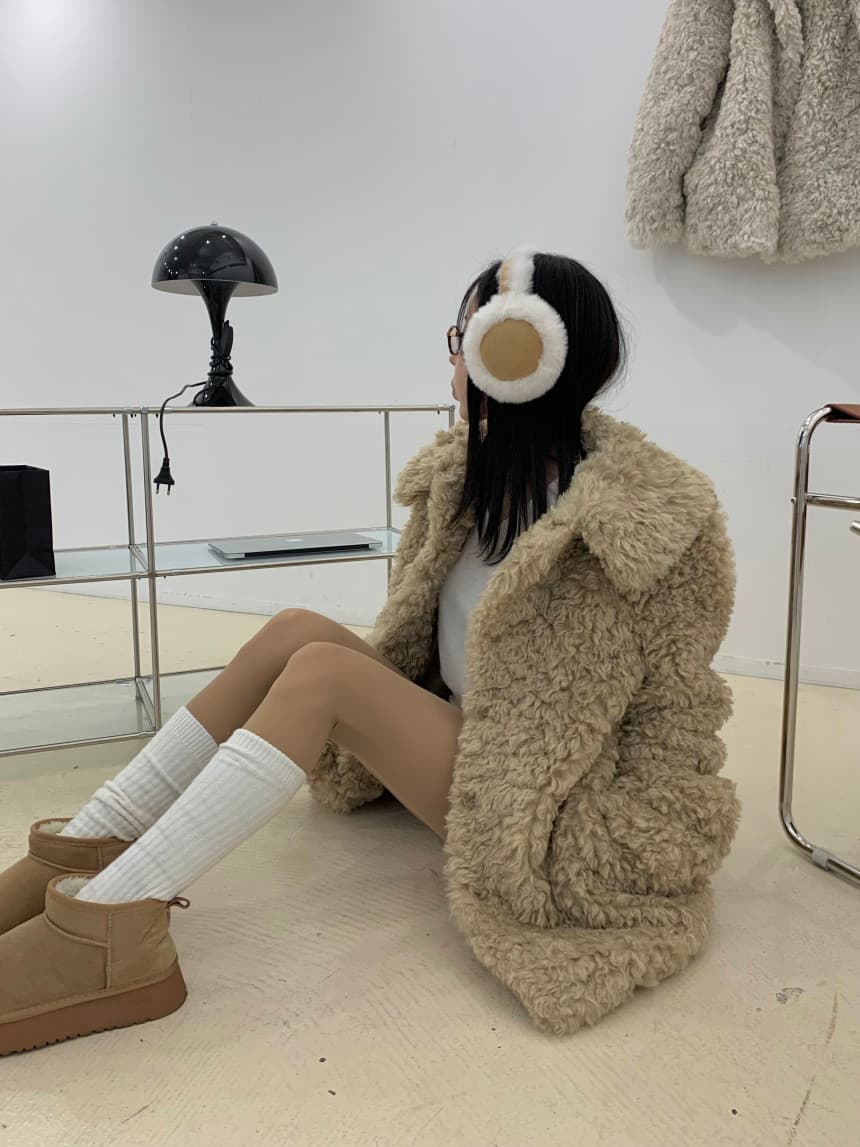 컬리 퍼 가디닝 자켓 상세 이미지 2