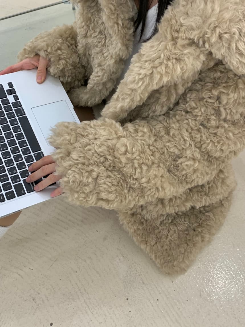 컬리 퍼 가디닝 자켓 상세 이미지 5