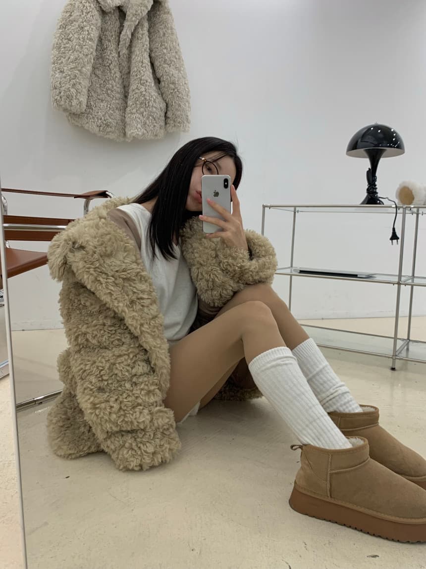 컬리 퍼 가디닝 자켓 상세 이미지 7