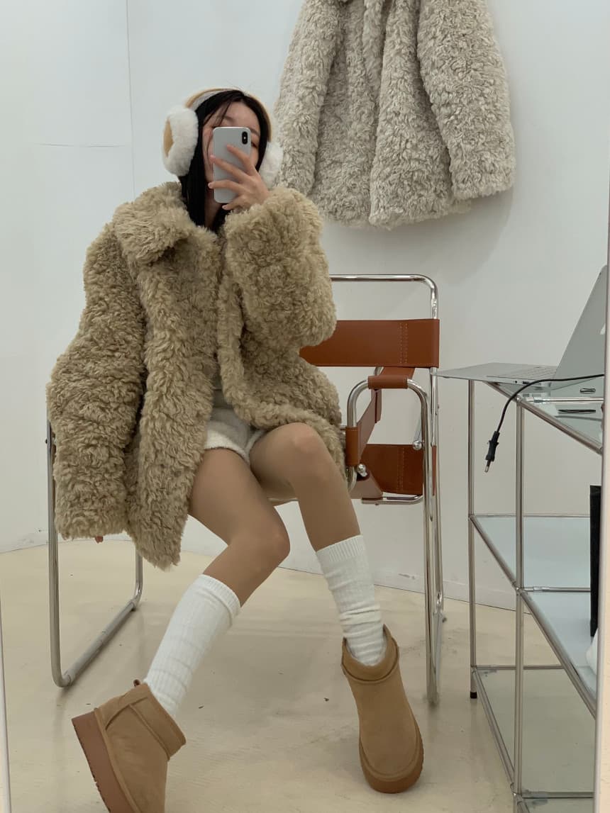 컬리 퍼 가디닝 자켓 상세 이미지 20