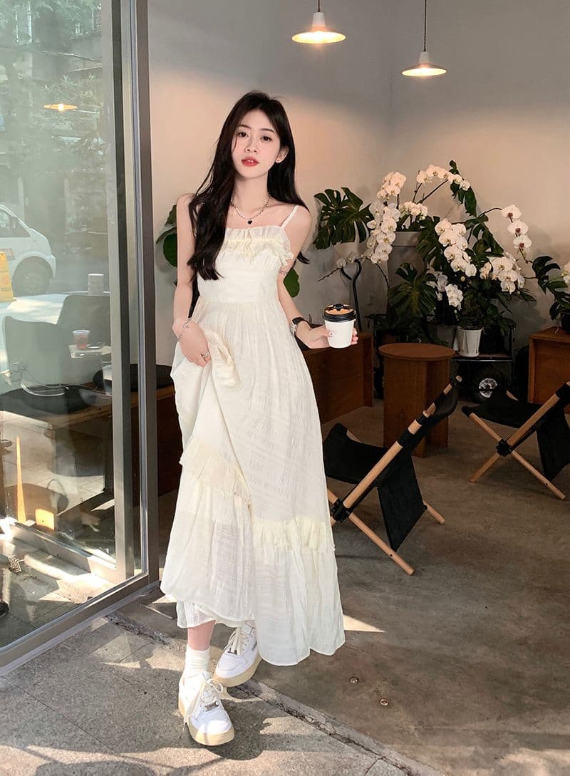 목업 디테일 슬리브리스 원피스 상세 이미지 2