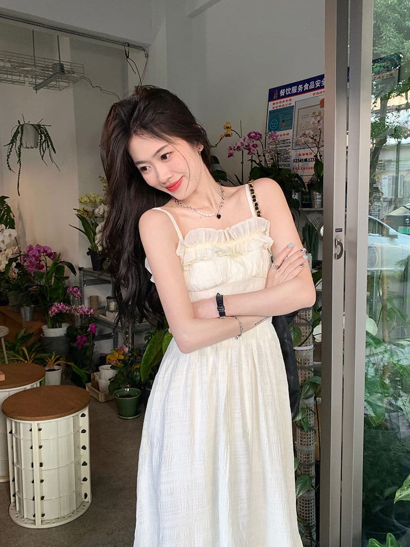 목업 디테일 슬리브리스 원피스 상세 이미지 5