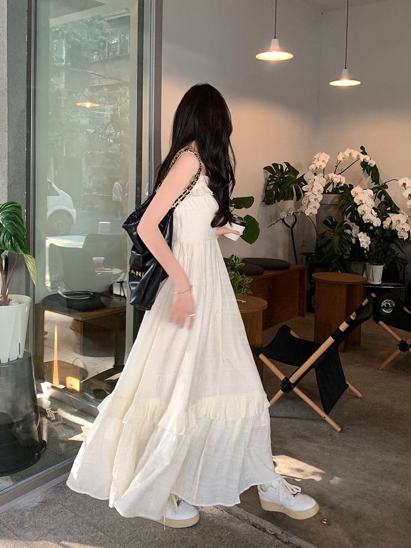 목업 디테일 슬리브리스 원피스 상세 이미지 6