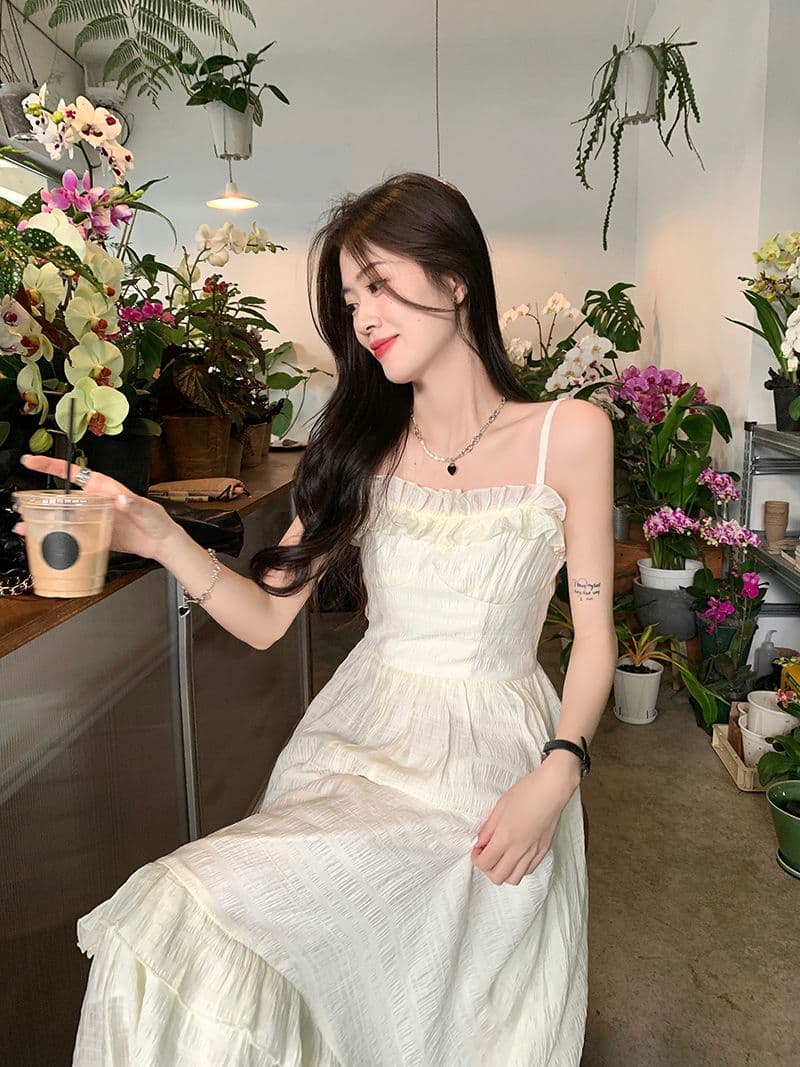 목업 디테일 슬리브리스 원피스 상세 이미지 7