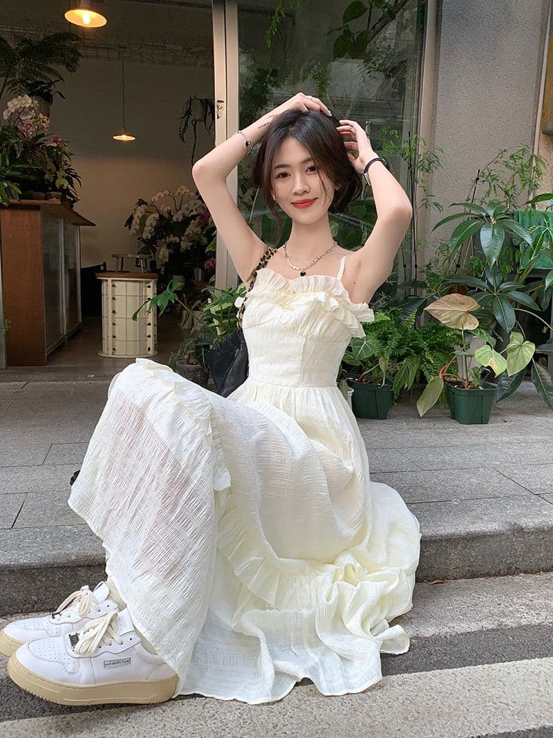 목업 디테일 슬리브리스 원피스 상세 이미지 9
