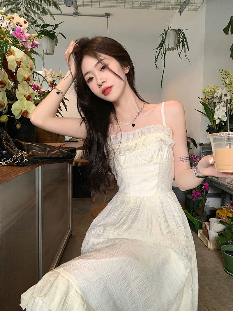 목업 디테일 슬리브리스 원피스 상세 이미지 15