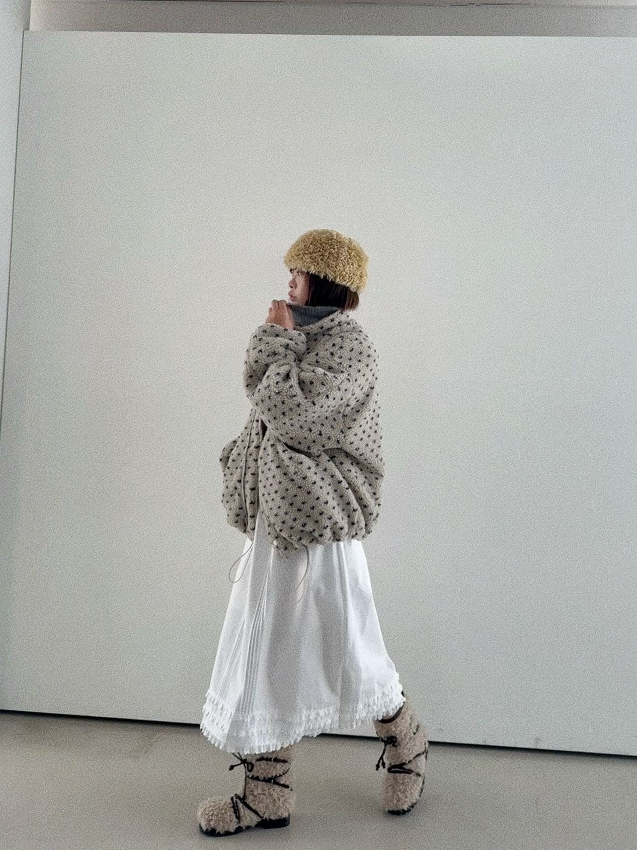 하트 양털 퀼팅 패딩 아우터 상세 이미지 27
