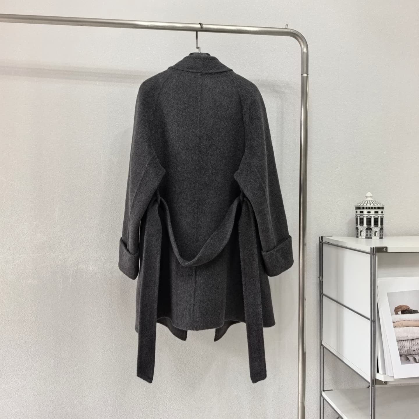 스탠드 칼라 울 코트 (3color) 상세 이미지 4