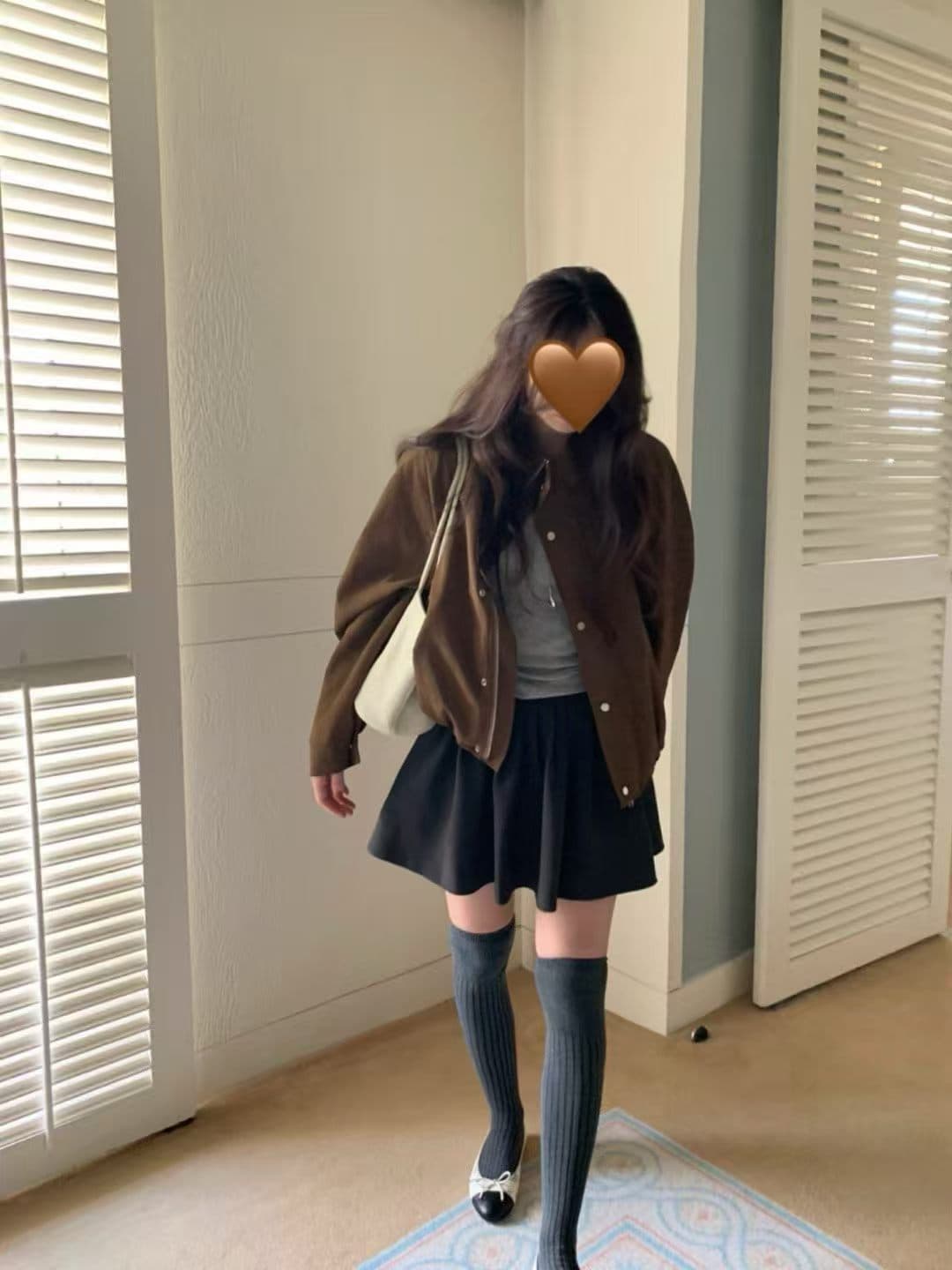 레트로 루즈핏 스웨이드 자켓 (3color) 상세 이미지 17
