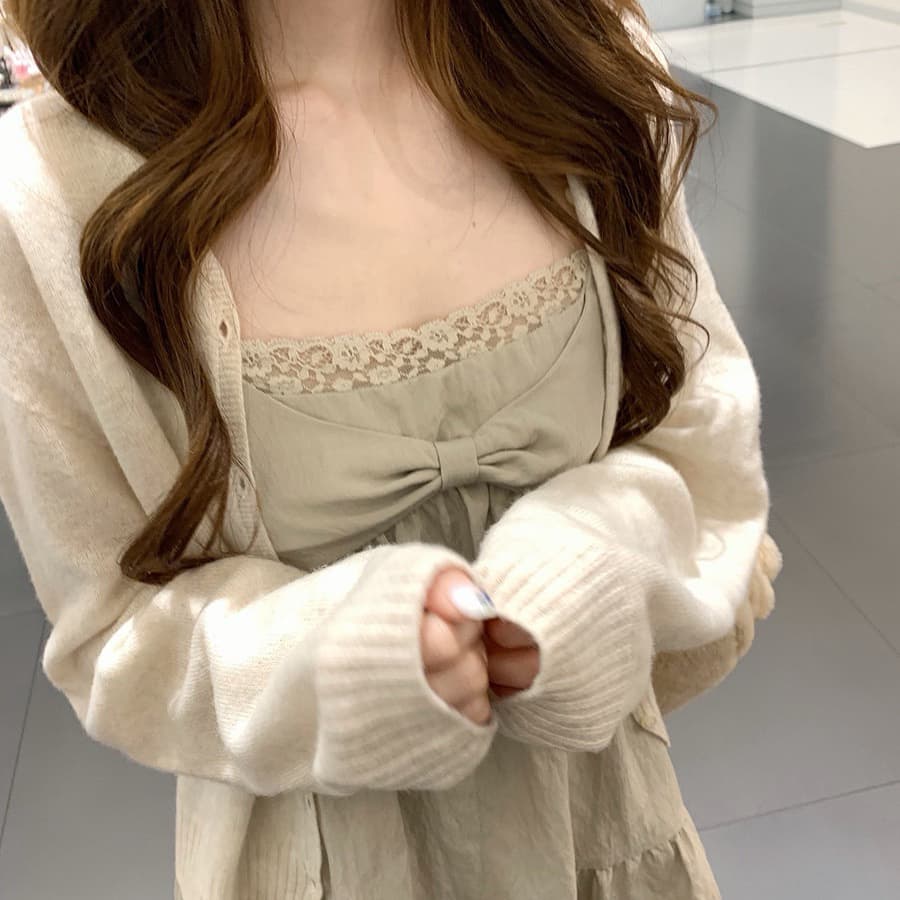 봄여름 얇은 크롭 가디건 (5color) 상세 이미지 5
