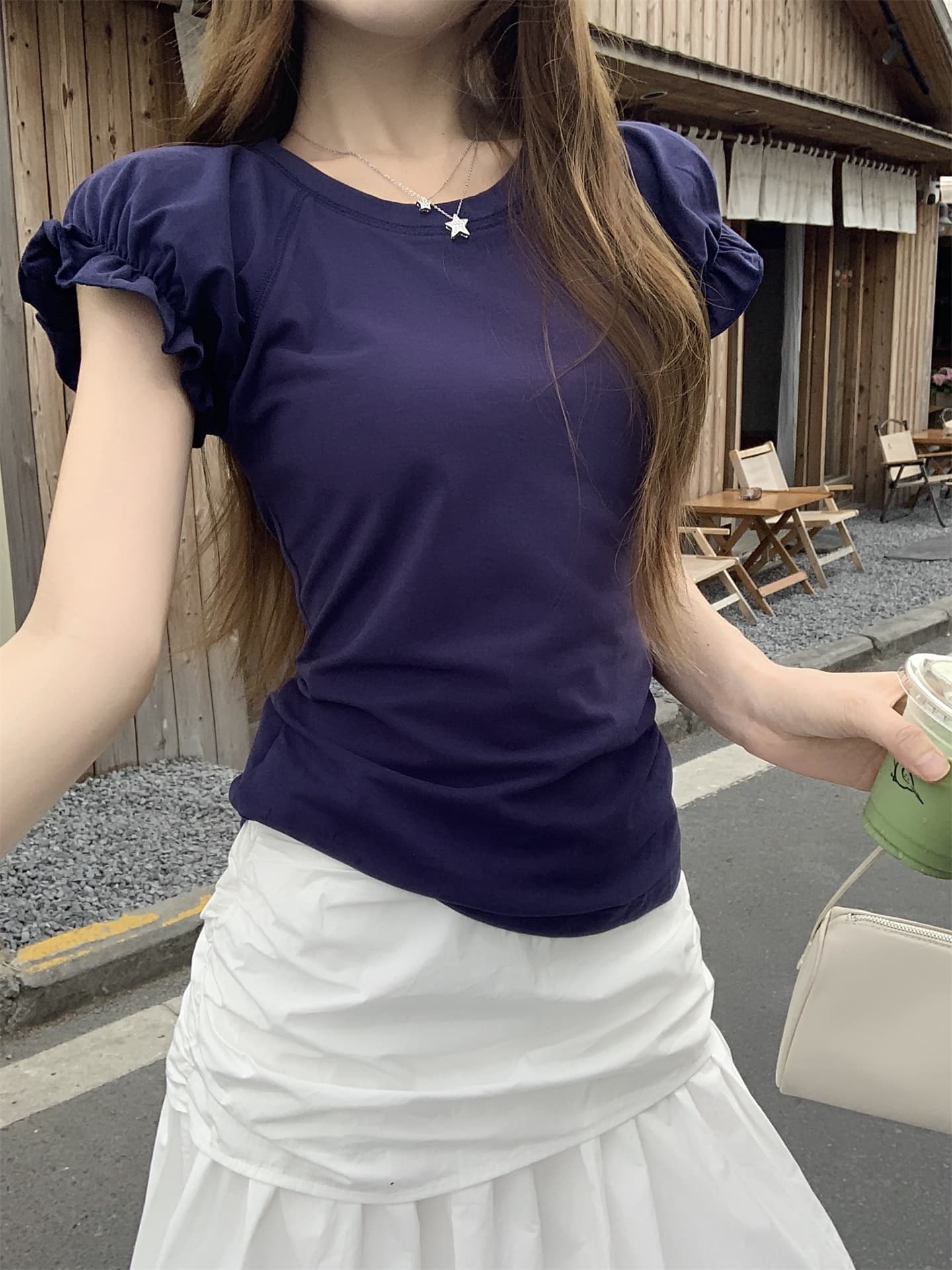 플레어 스커트 세트 상세 이미지 7