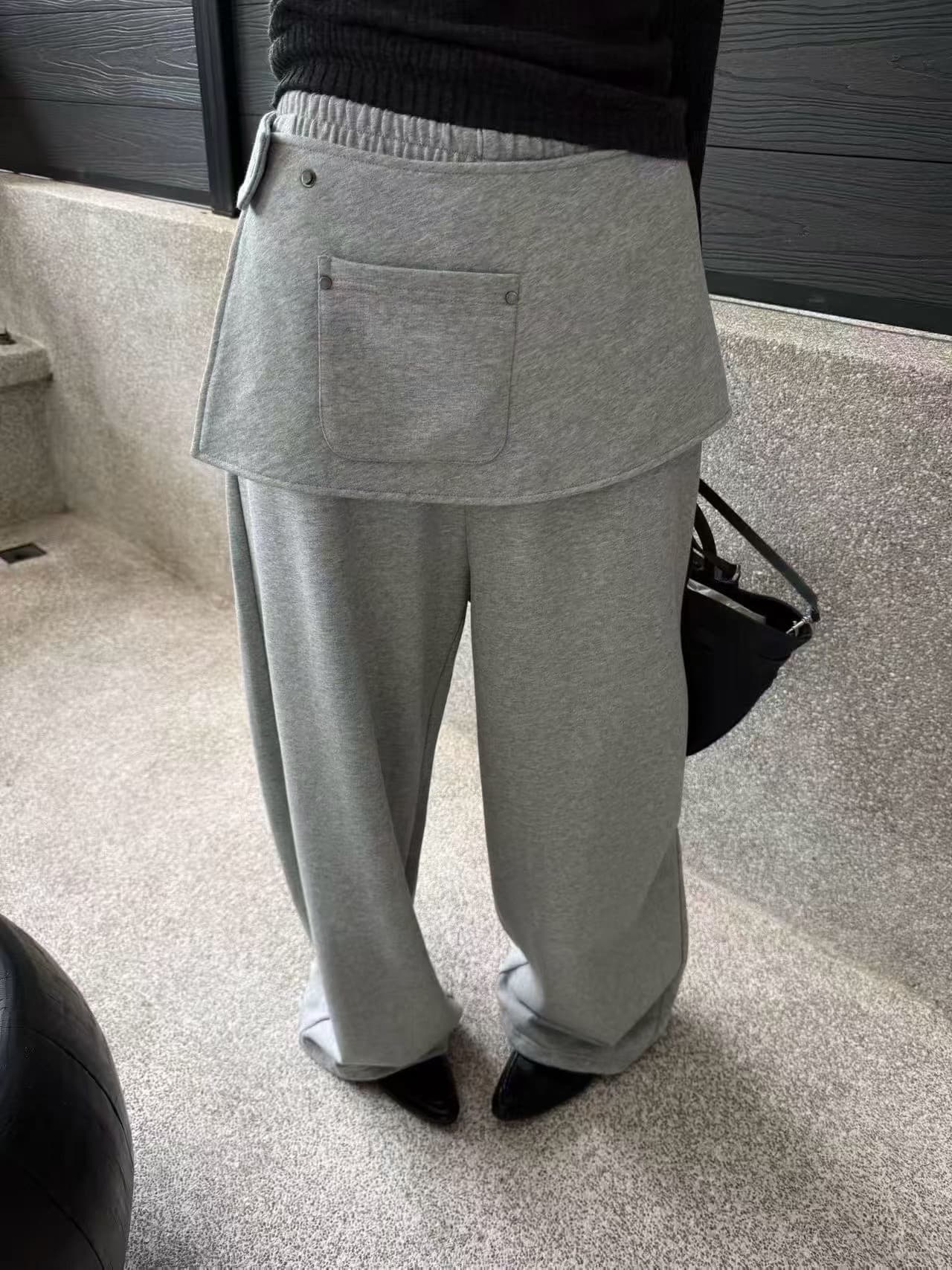 드레이프 루즈핏 와이드팬츠 상세 이미지 5