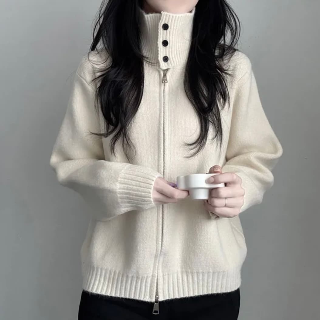 지퍼 가디건 (4color) 상세 이미지 6