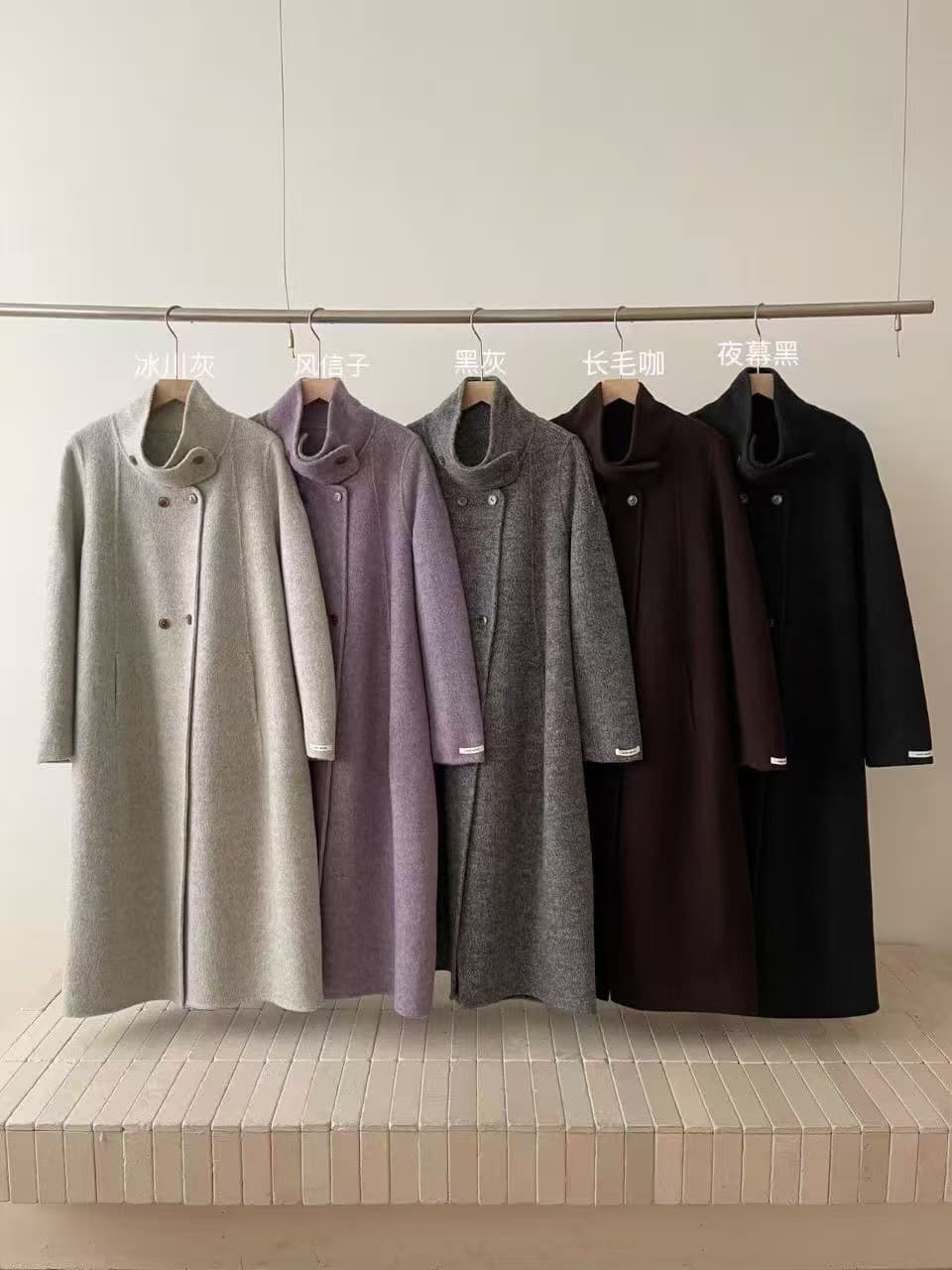 스탠드 칼라 울 코트 (5color) 상세 이미지 1