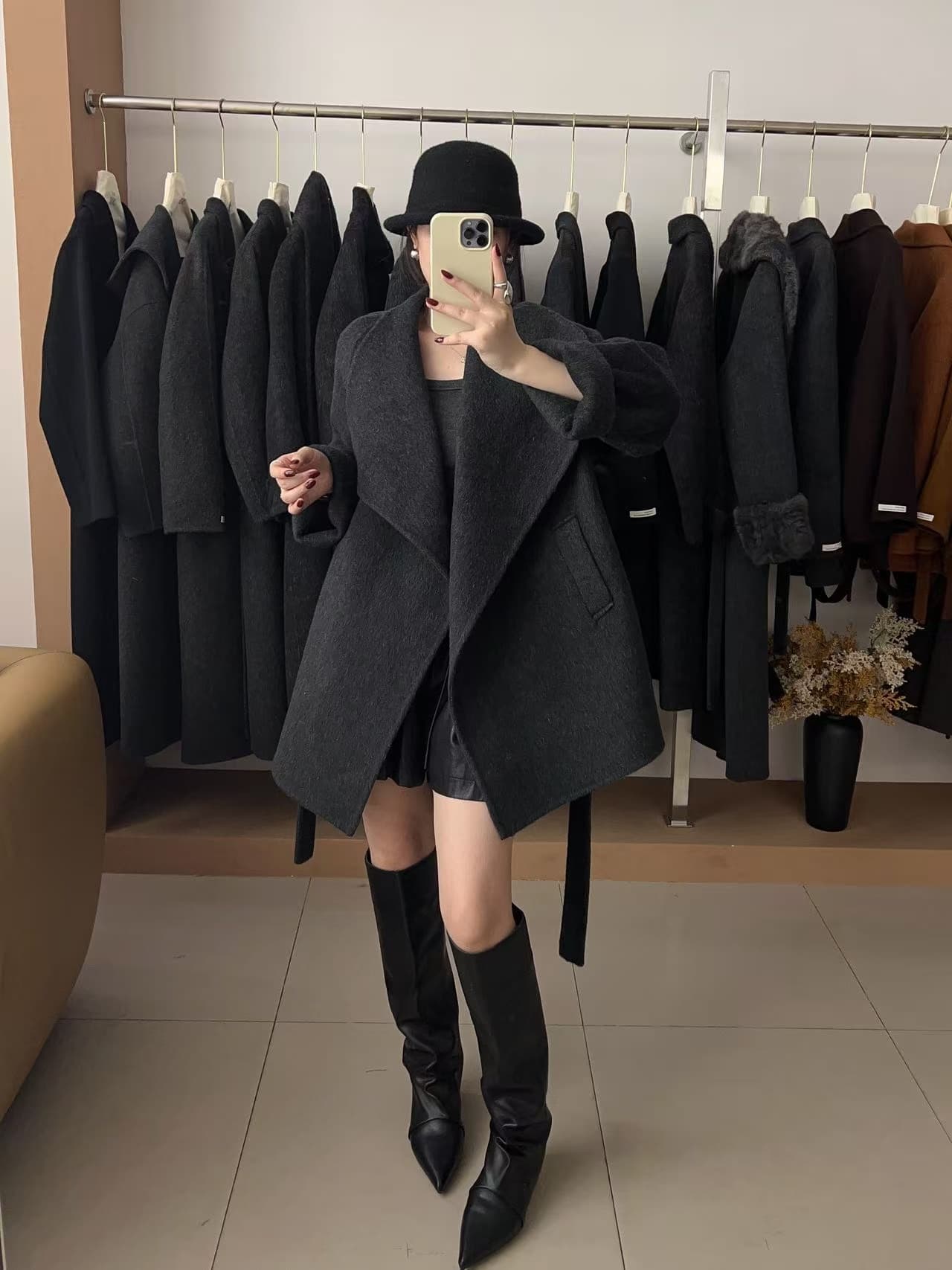 스탠드 칼라 울 코트 (5color) 상세 이미지 4