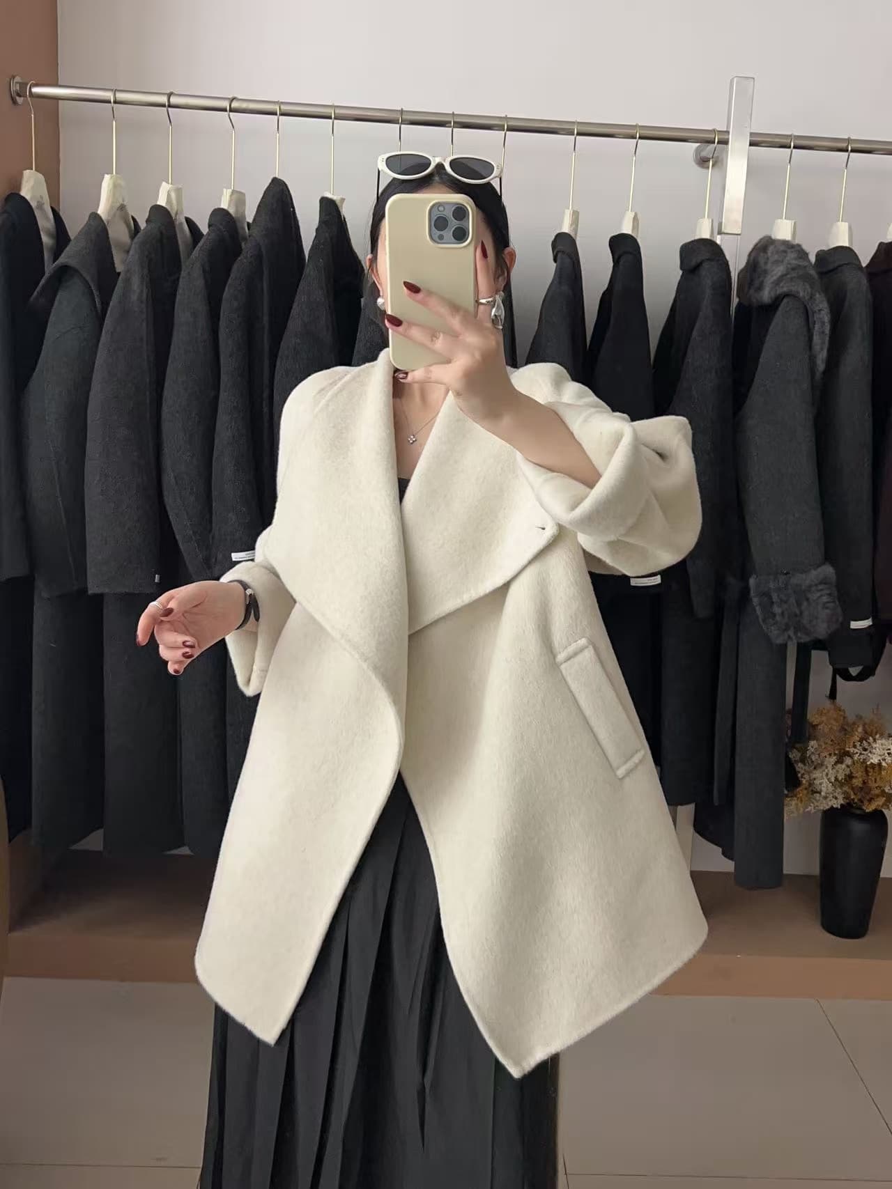 스탠드 칼라 울 코트 (5color) 상세 이미지 10