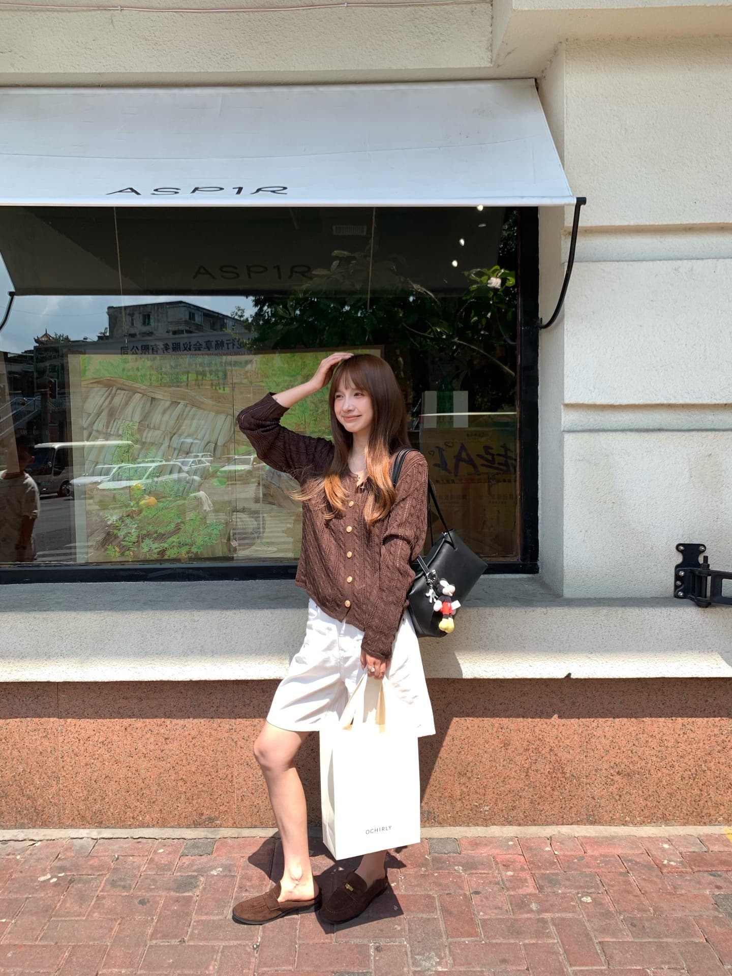빈티지 라운드넥 가디건 세트 상세 이미지 7