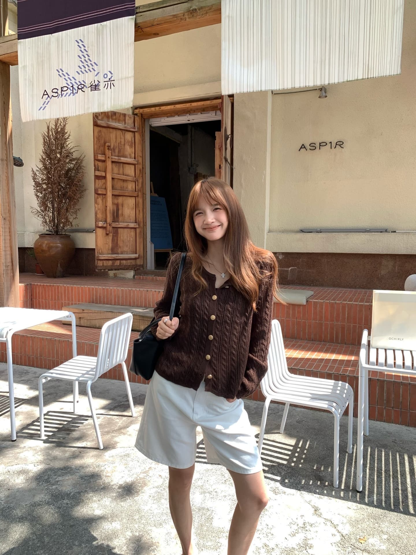 빈티지 라운드넥 가디건 세트 상세 이미지 9