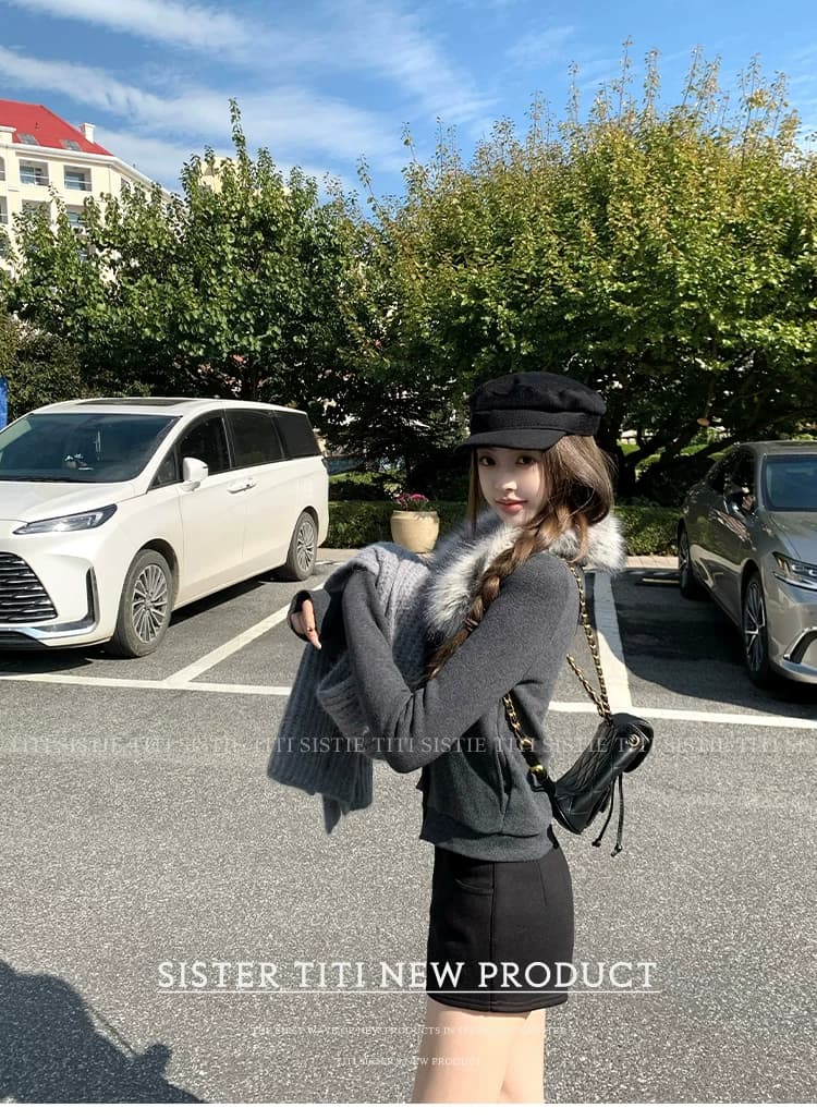 안감 기모 플리스 가디건 상세 이미지 2