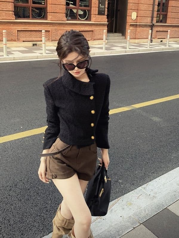 샤넬풍 블랙 자켓 상세 이미지 6