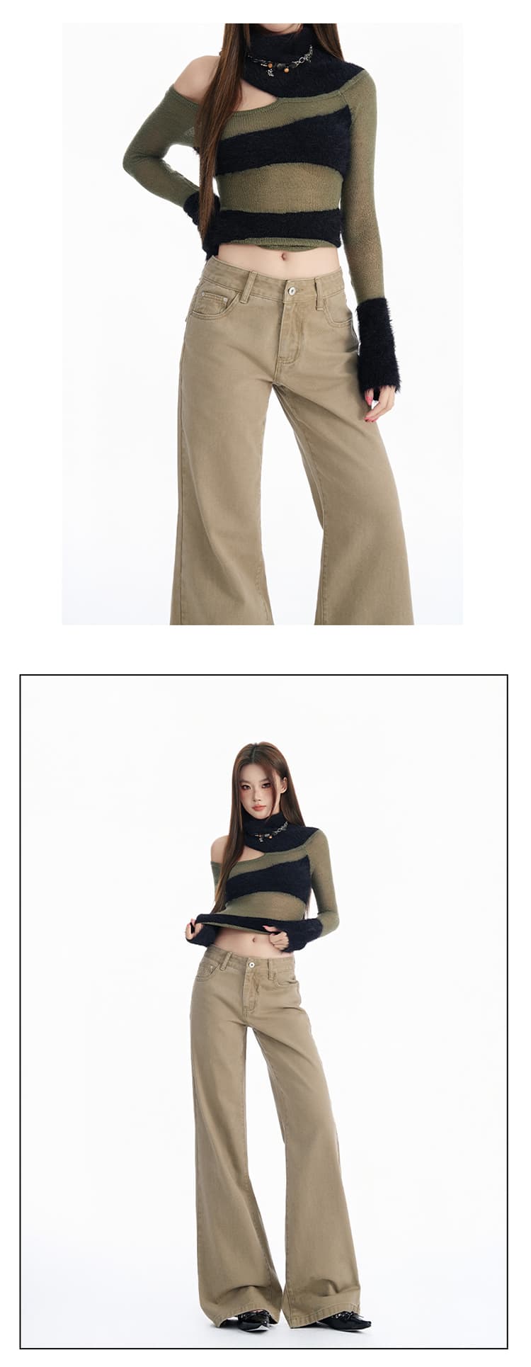 로우웨이스트 플레어 데님 팬츠 (5color) 상세 이미지 13