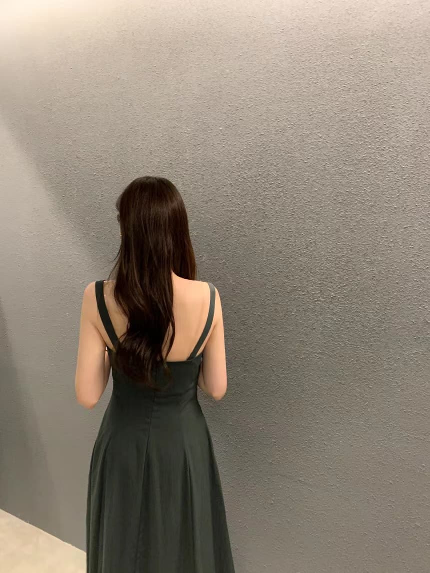 여성용 무소매 블라우스 스타일 원피스 상세 이미지 14