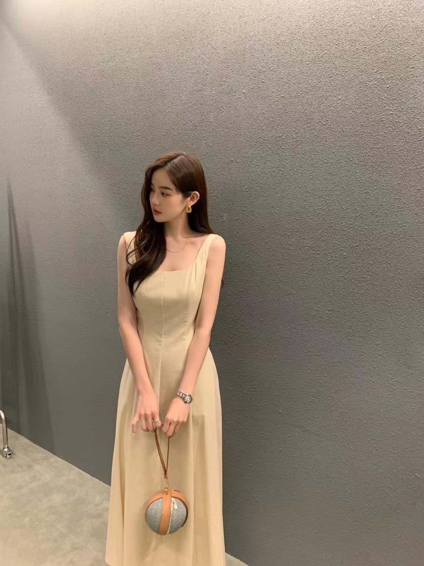 여성용 무소매 블라우스 스타일 원피스 상세 이미지 39