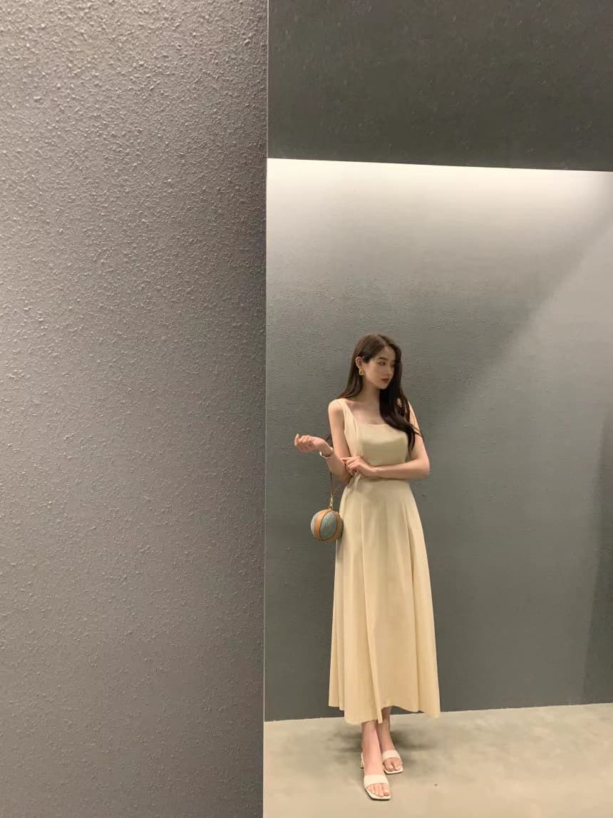 여성용 무소매 블라우스 스타일 원피스 상세 이미지 41