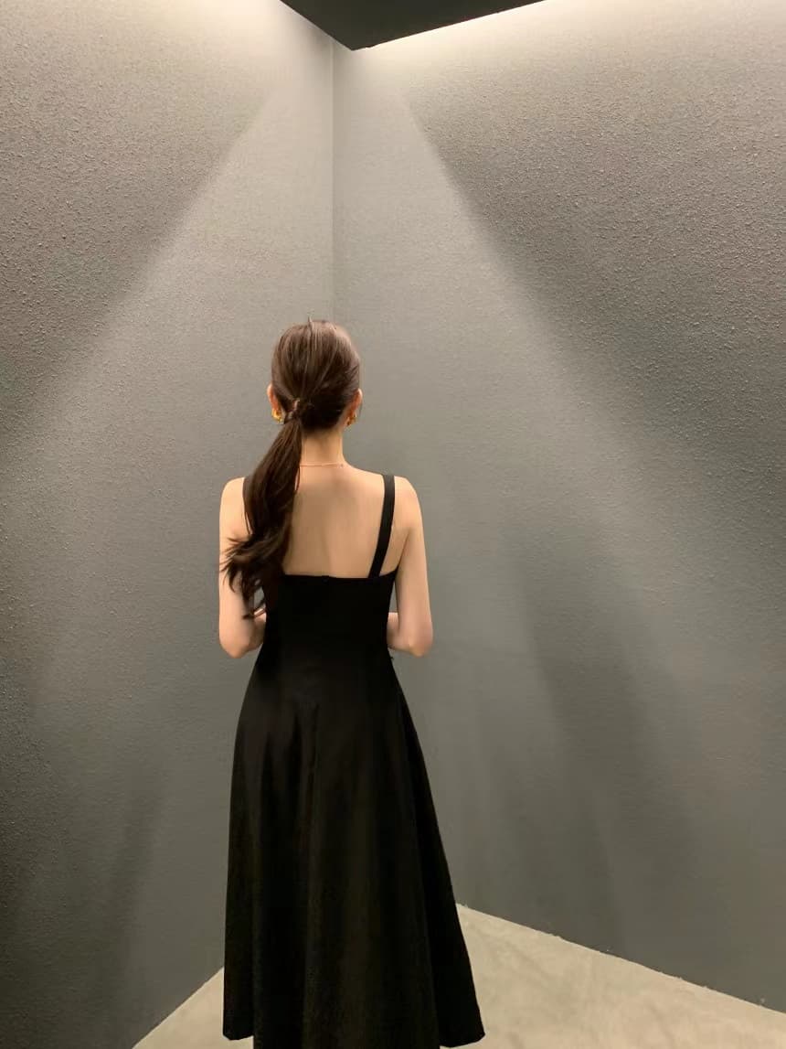 여성용 무소매 블라우스 스타일 원피스 상세 이미지 43