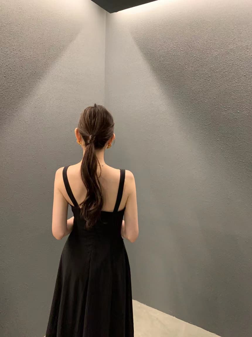 여성용 무소매 블라우스 스타일 원피스 상세 이미지 44