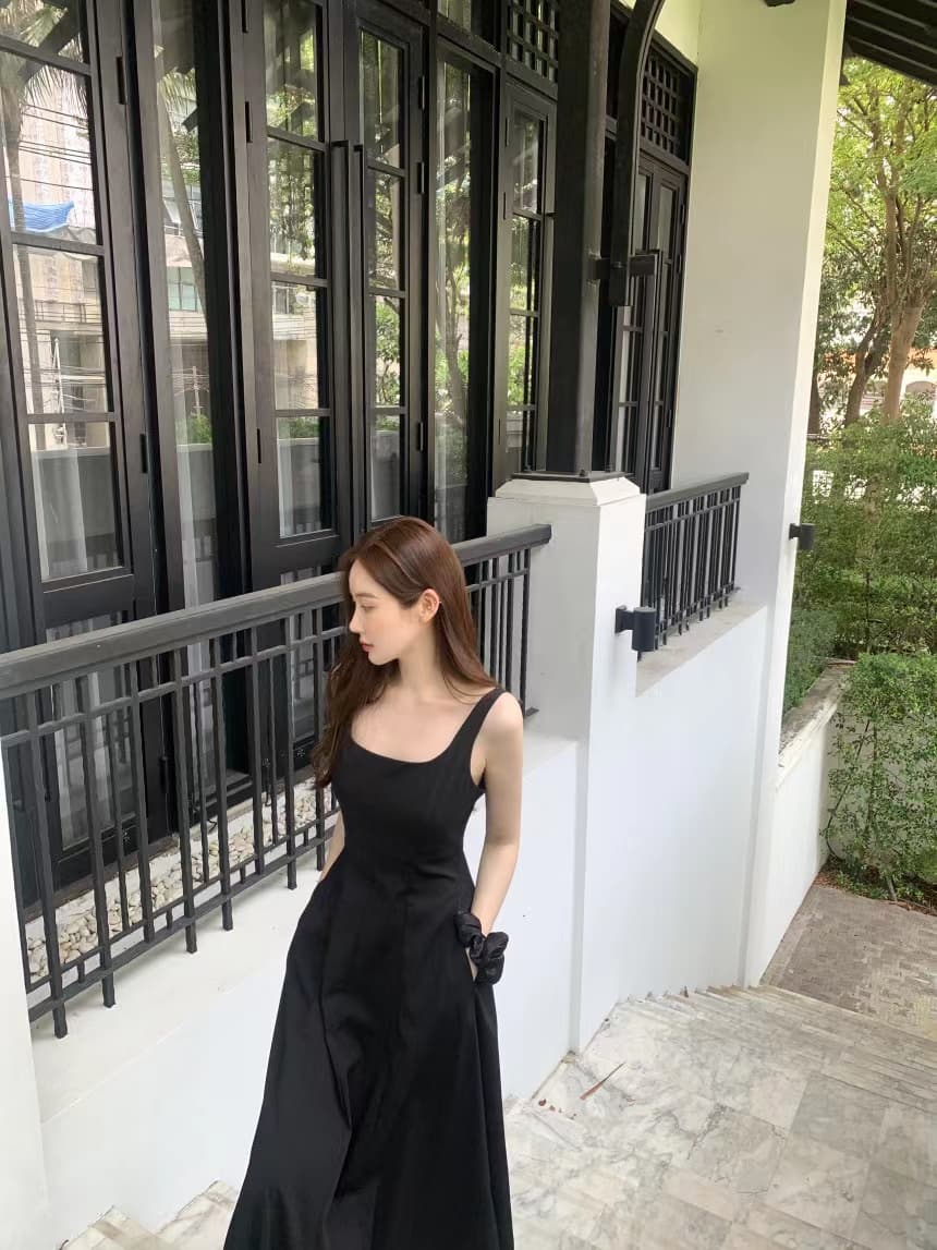 여성용 무소매 블라우스 스타일 원피스 상세 이미지 51