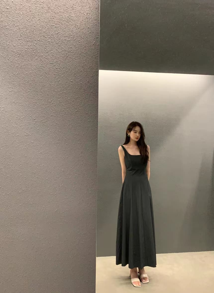 여성용 무소매 블라우스 스타일 원피스 상세 이미지 59