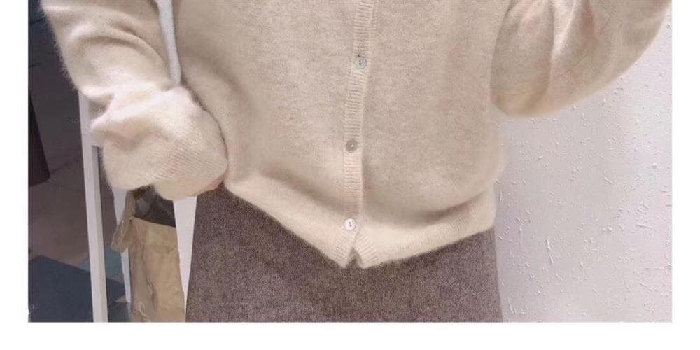 라운드넥 루즈핏 가디건 (10color) 상세 이미지 25