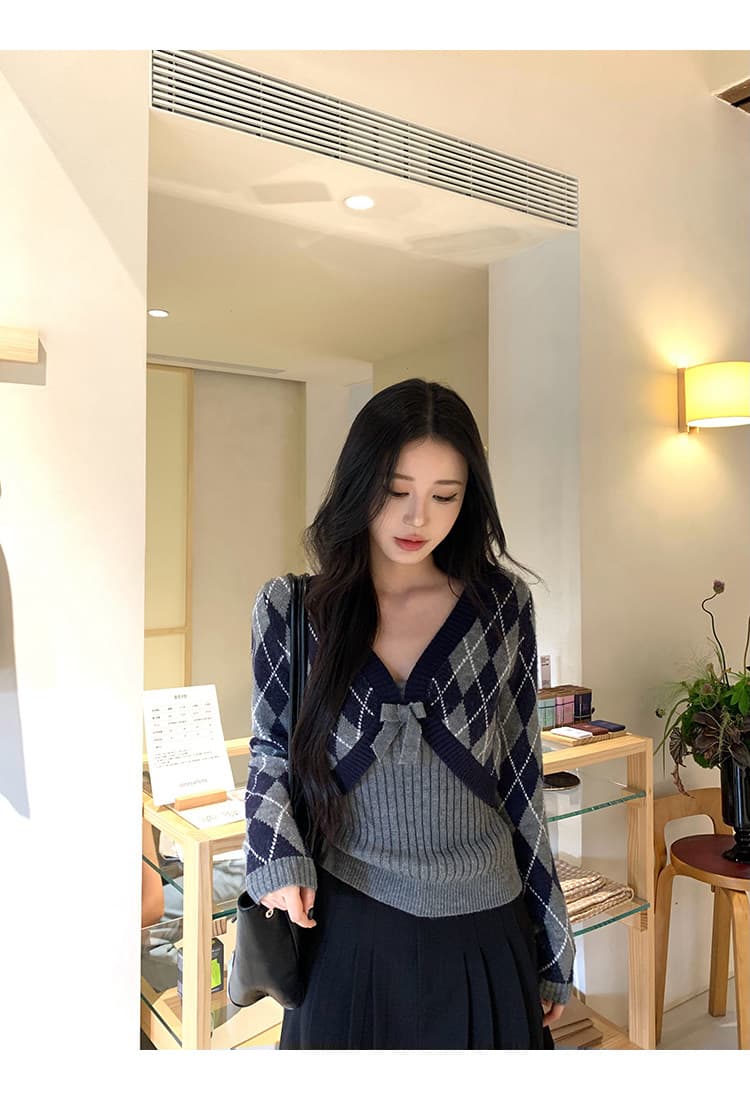 디자인감 가디건 니트 세트 상세 이미지 15