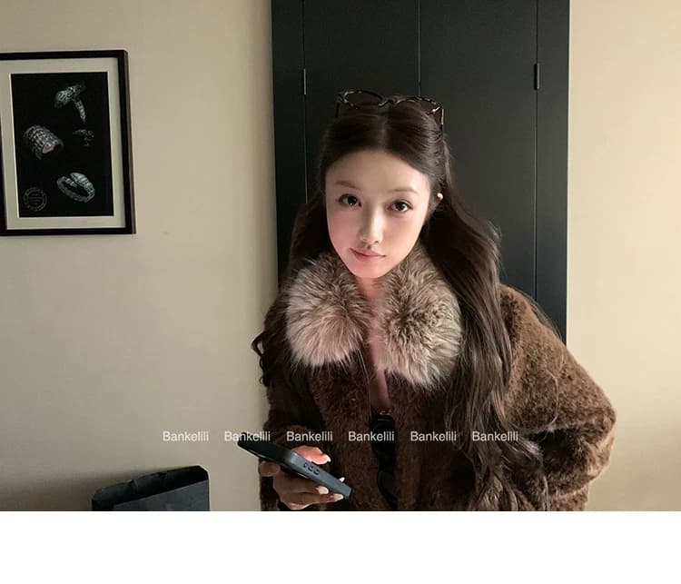 폴드 칼라 플리스 숏 아우터 상세 이미지 51